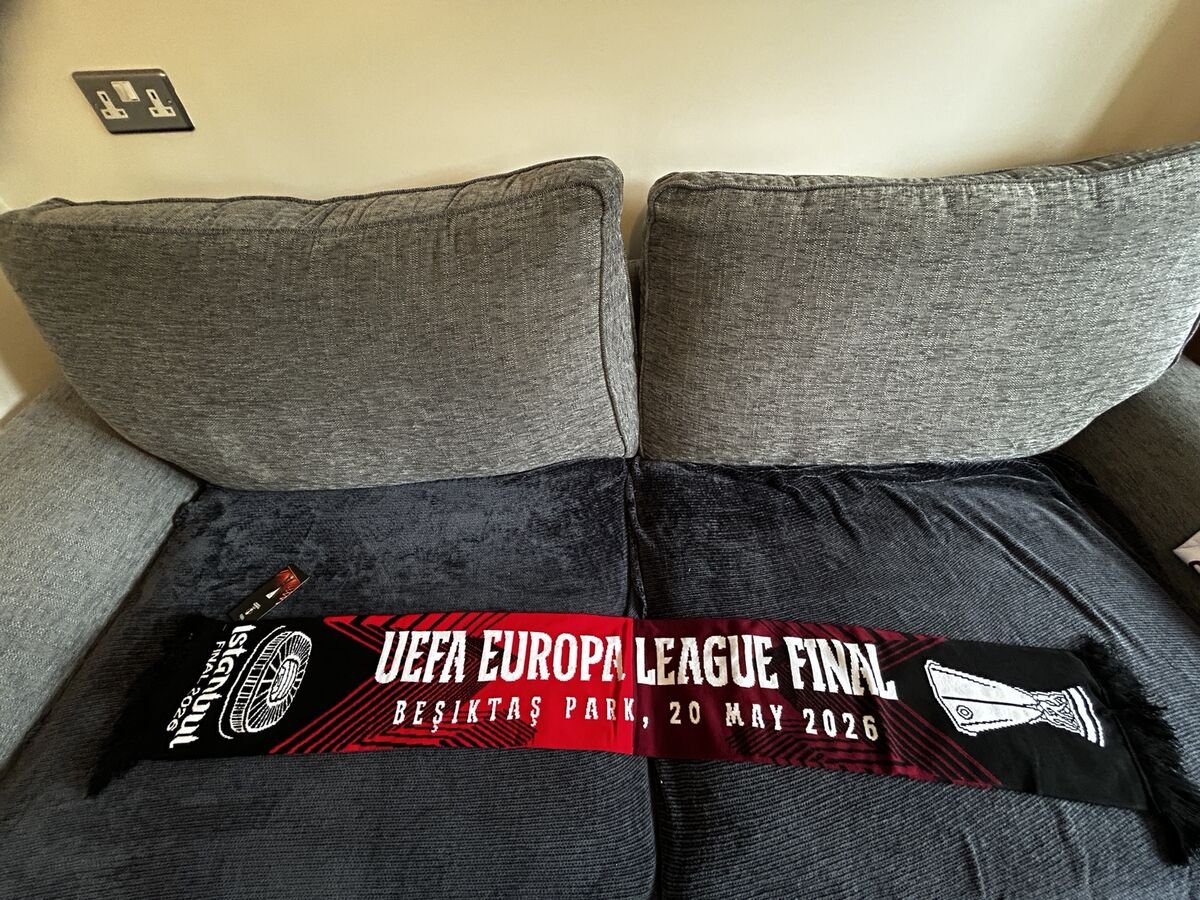 Aston Villa UEFA Europa League Final 2026 generic scarf - Besiktas Park claret design