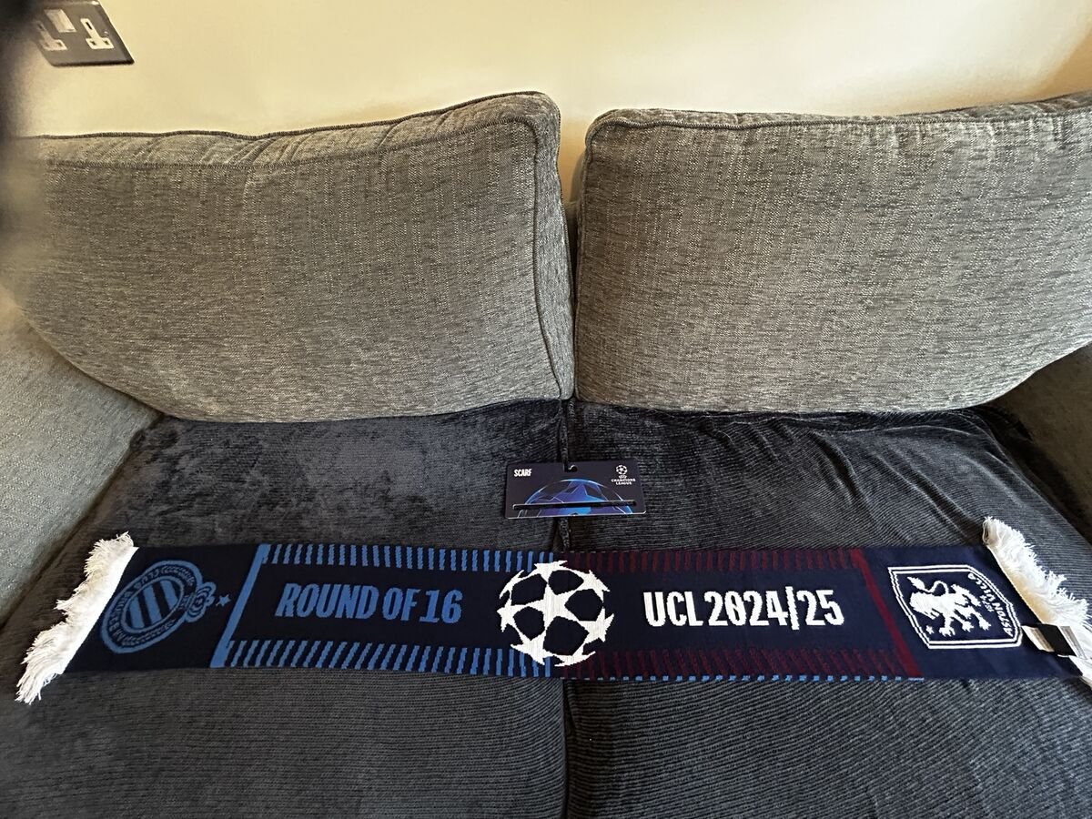 Club Brugge / Aston Villa Round of 16 UCL 2024/25 generic scarf