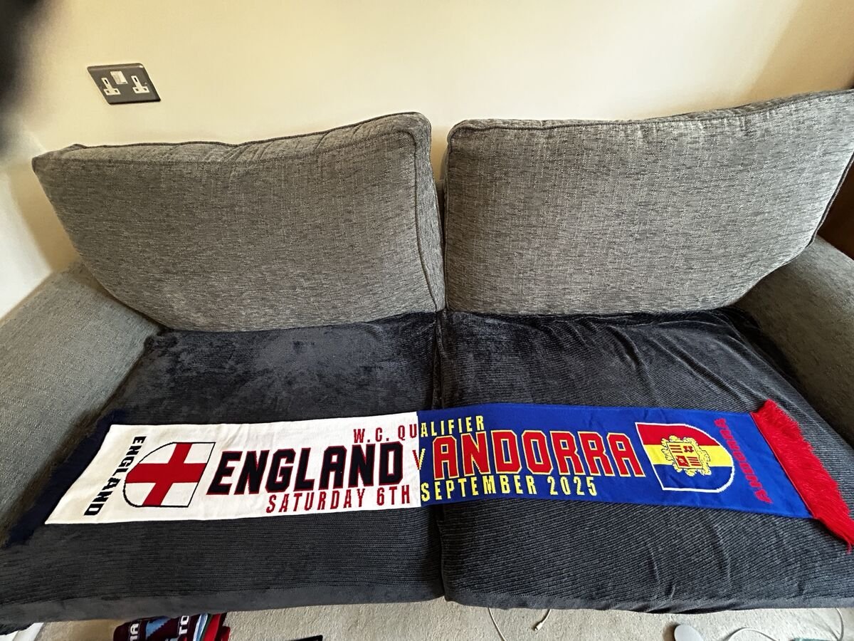 England v Andorra World Cup qualifier 06-09-2025 scarf