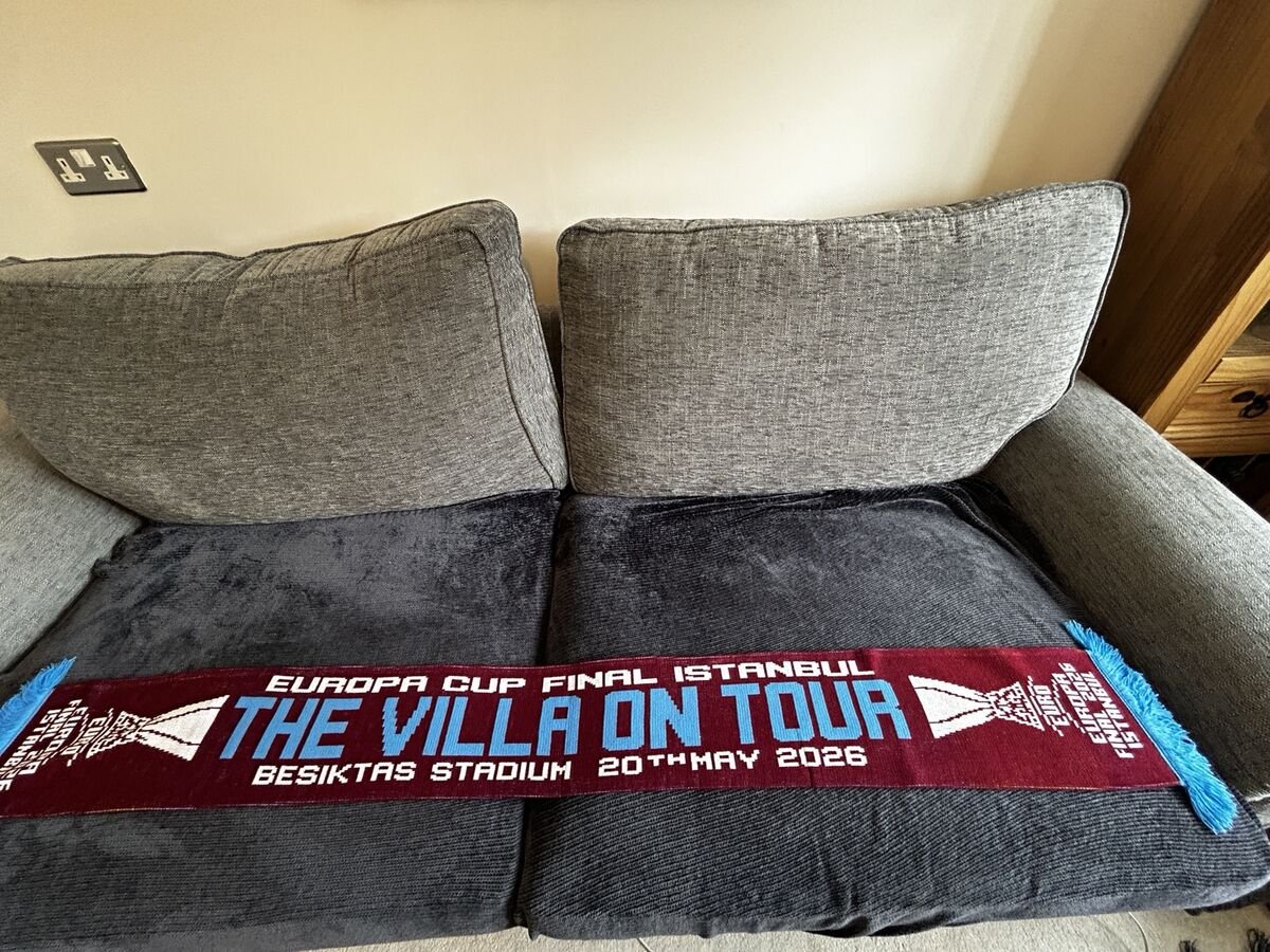 Aston Villa UEFA Europa League Final 2026 Villa on Tour scarf