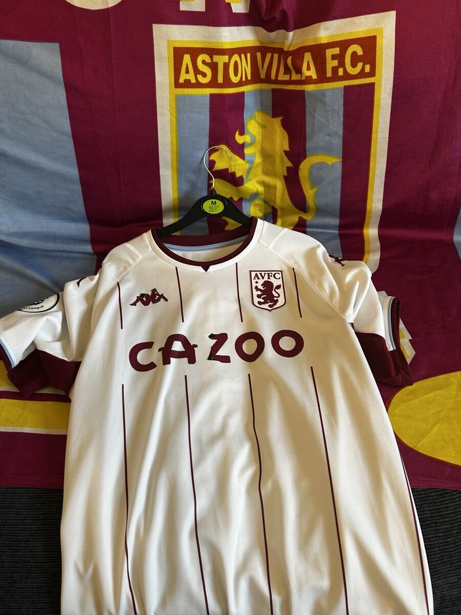 2021/22 Away - white with claret pinstripes