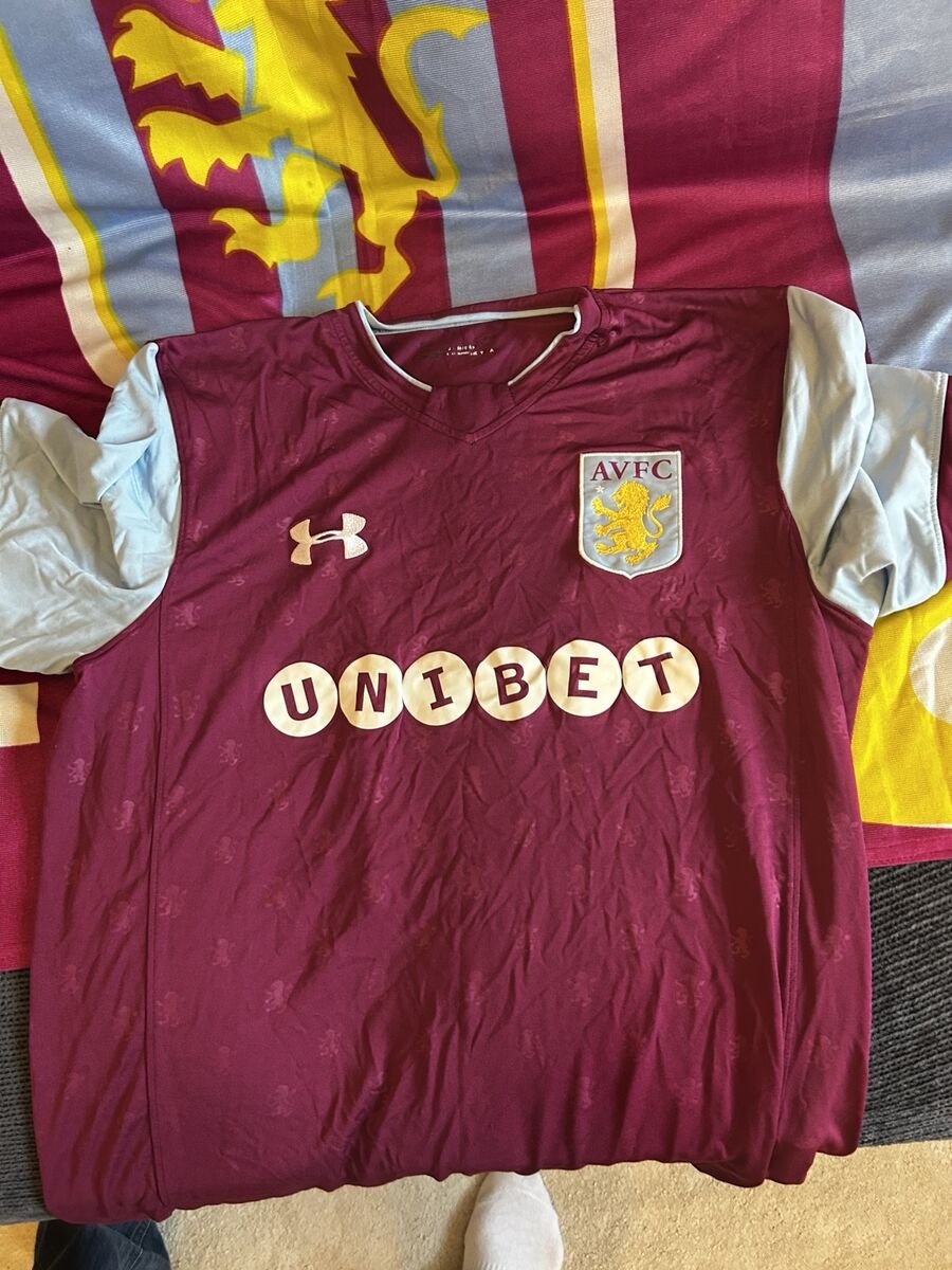 2017/18 Home - claret with light blue sleeves