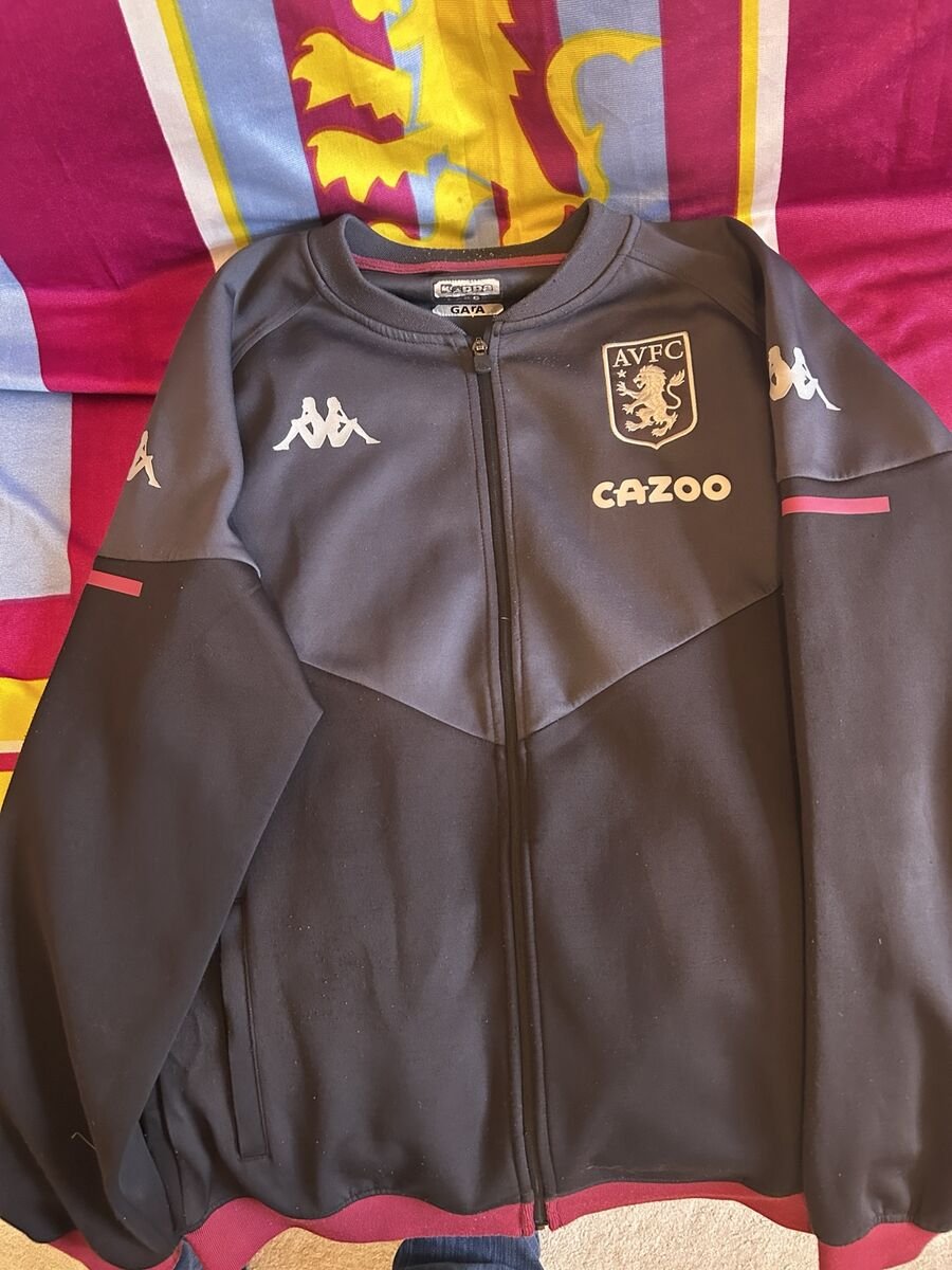 2020/21 Track jacket - grey full zip with red detailing