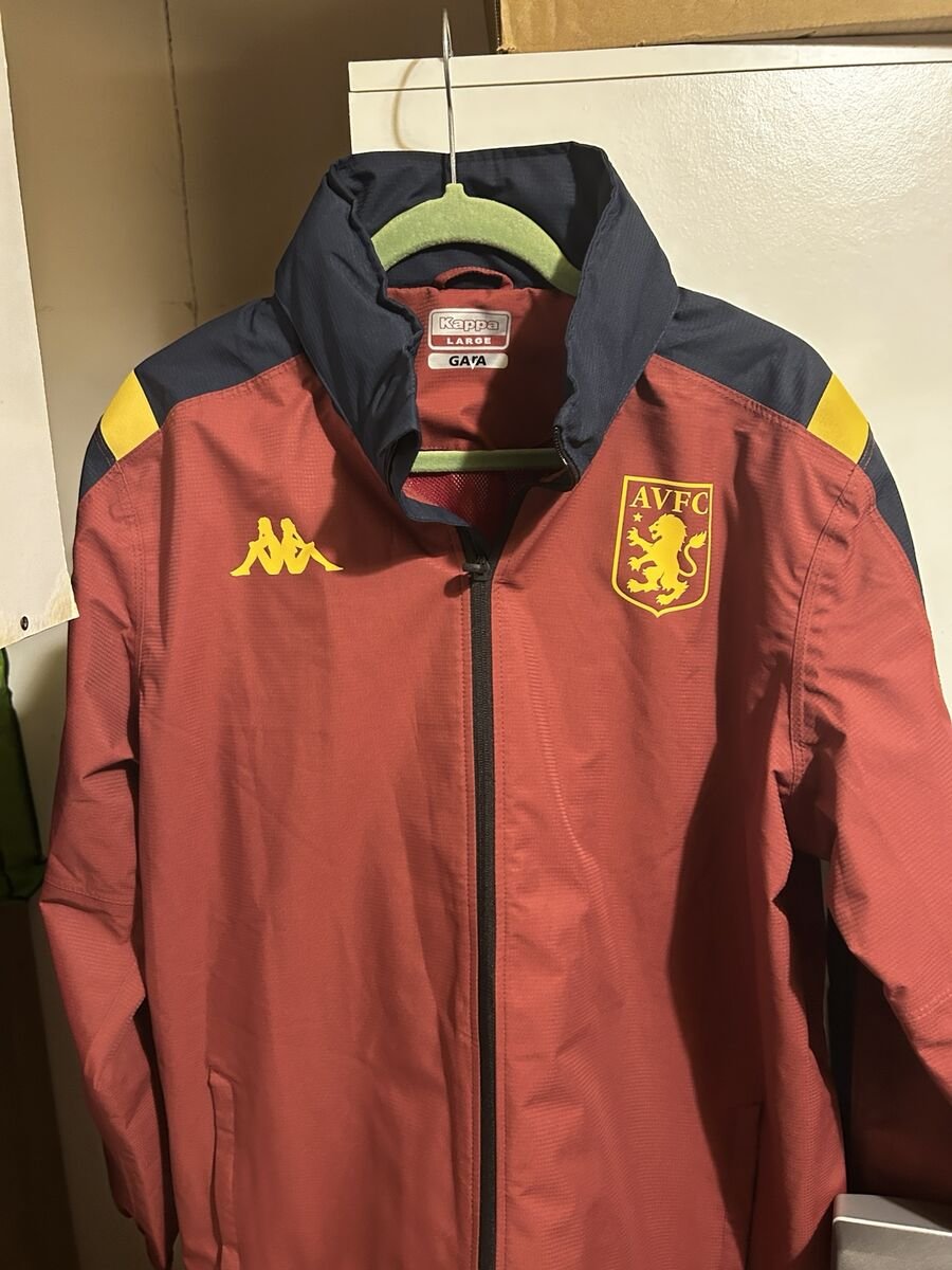 2019/20 Gara training / pre-match jacket - claret/navy/yellow full zip