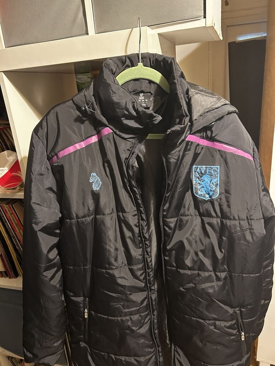 2018/19 Padded hooded coat - black/sky blue/pink - view 2